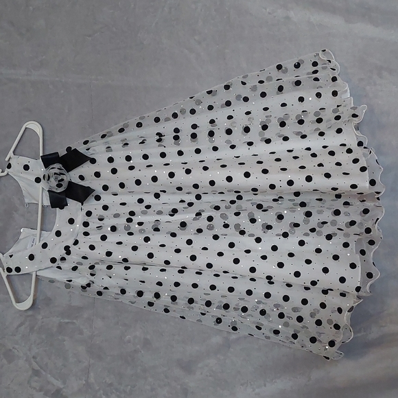 Bonnie Jean Other - Girl's polka dot dress with sparkling